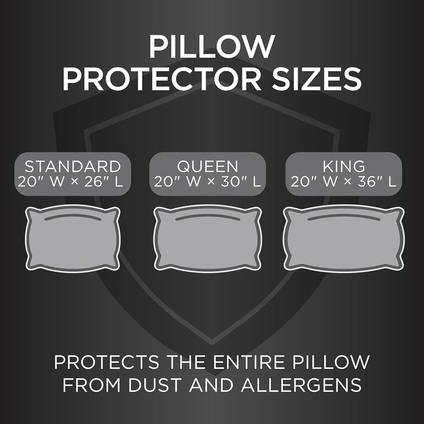 AllerZip Zippered Pillow Protectors - (2pk)
