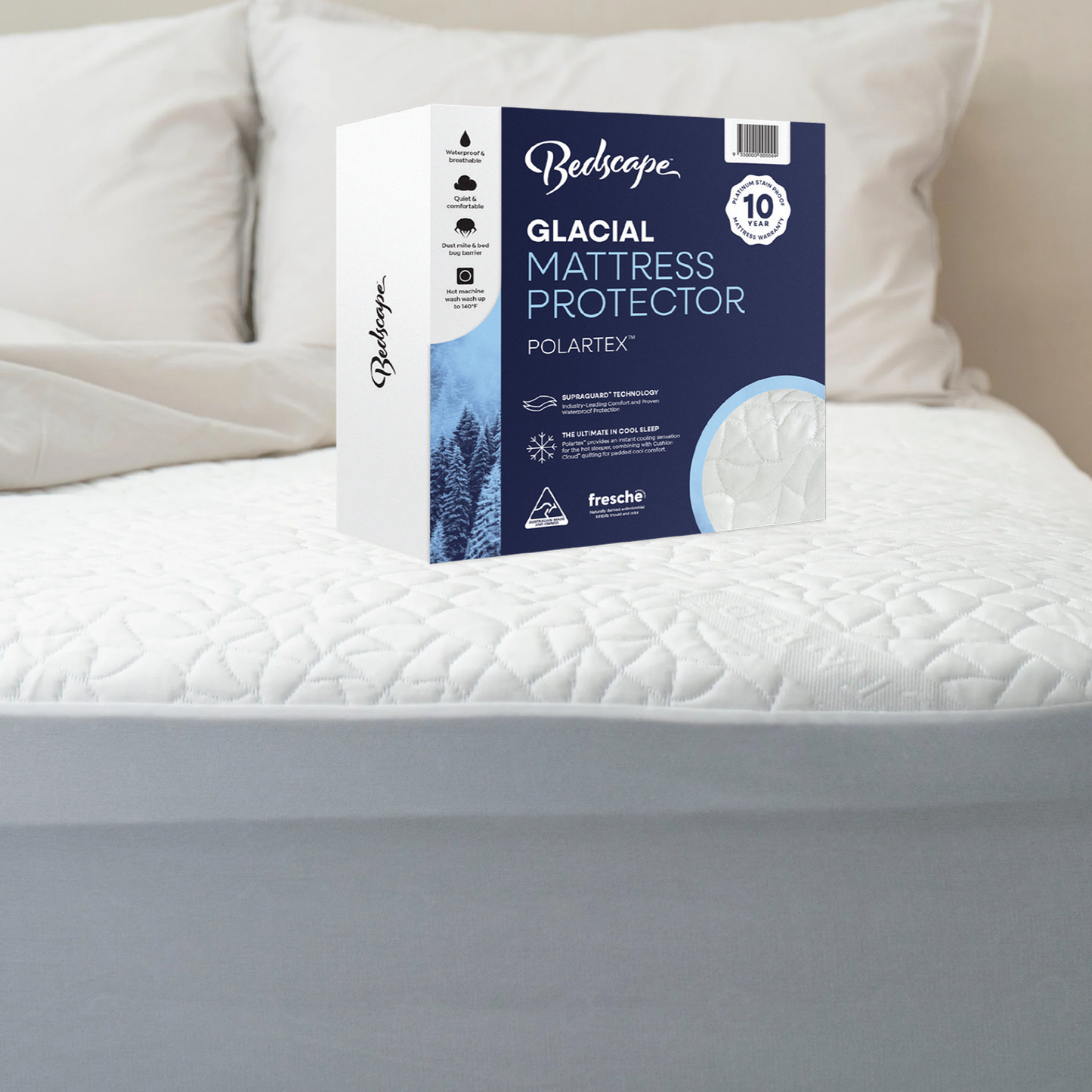 Glacial Polartex Jacquard Mattress Protector