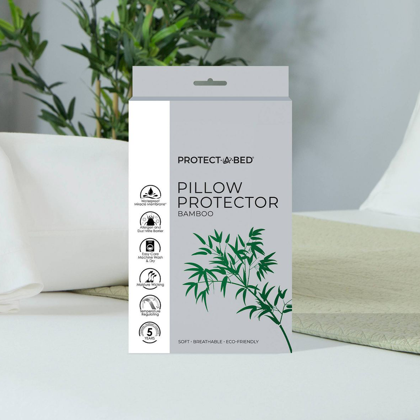 Bamboo Zippered Pillow Protector (1pk)