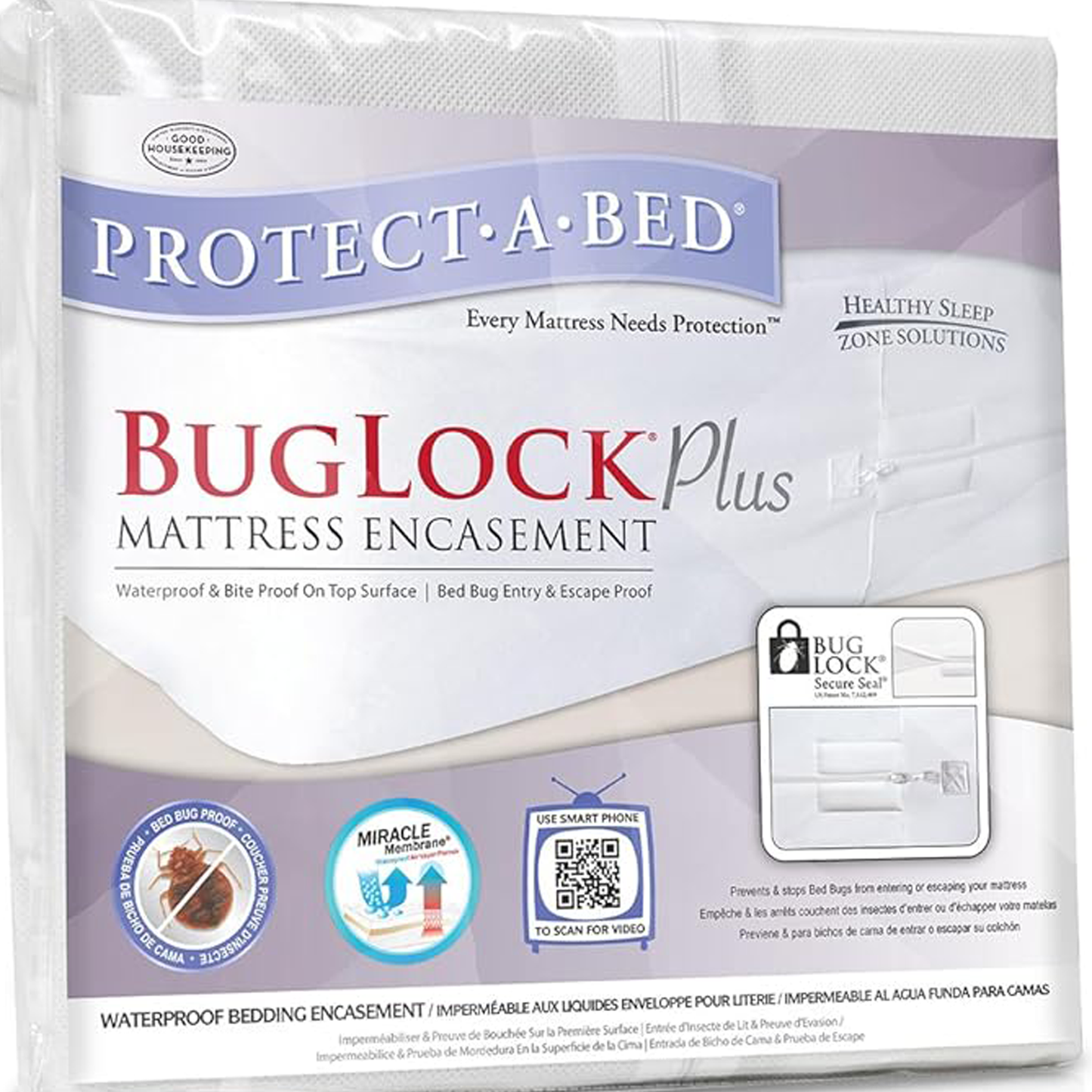 AllerZip BugLock Plus Bed Bug Mattress Encasement