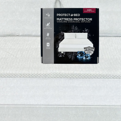 Cooling Charcoal Infused Queen Mattress Protector