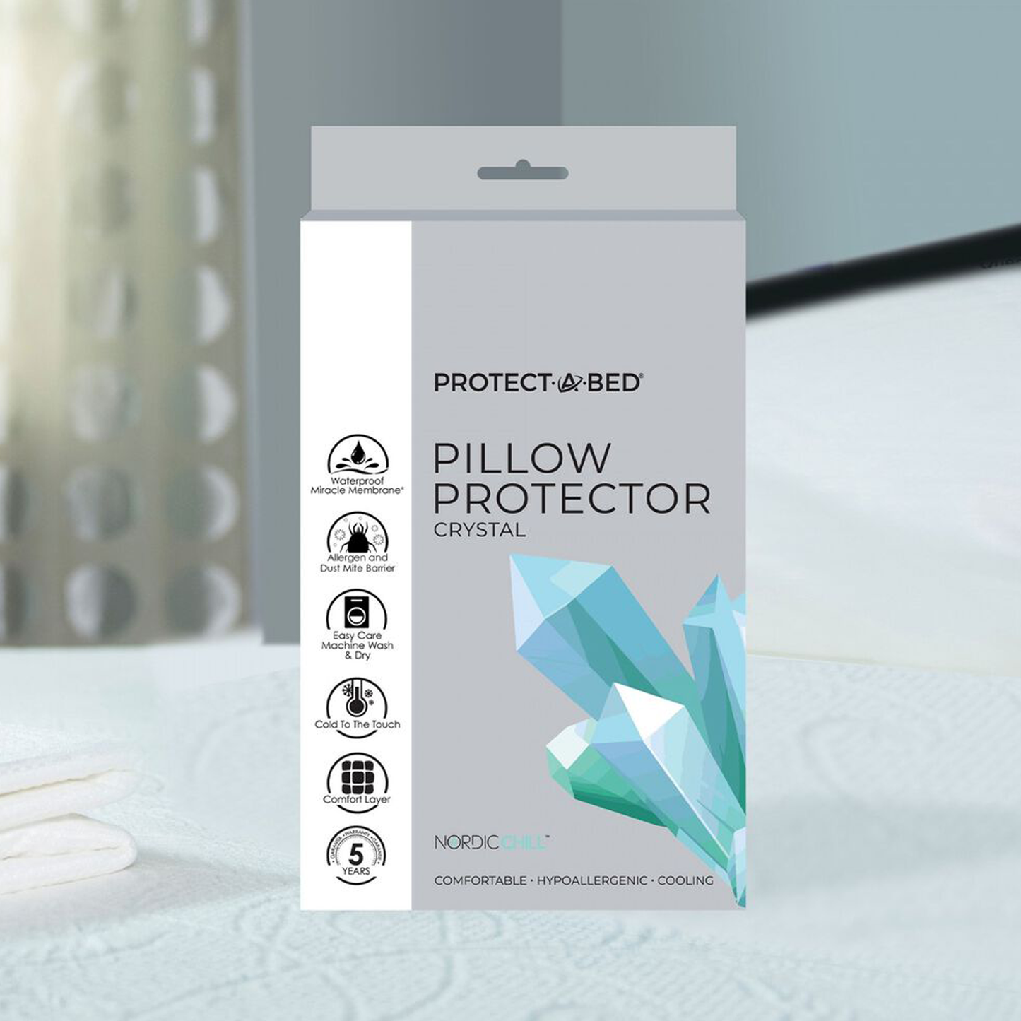 Crystal Zippered Pillow Protector