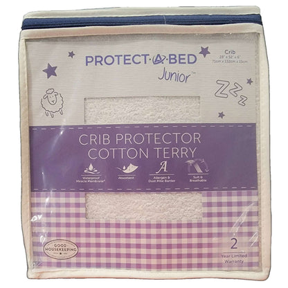 Cotton Terry Crib Mattress Protector
