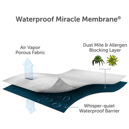 ALLERZIP Queen Sleeper Sofa Mattress Zippered Encasement