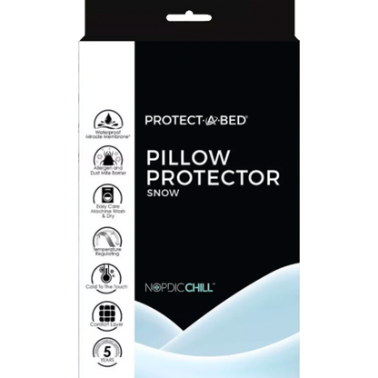 Snow Zippered Pillow Protector (1pk)