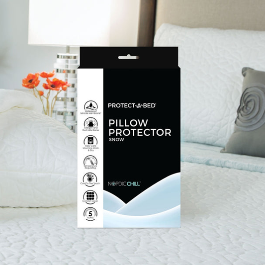 Snow Zippered Pillow Protector (1pk)